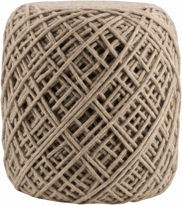 Hauteloom Bellingen Beige Pouf