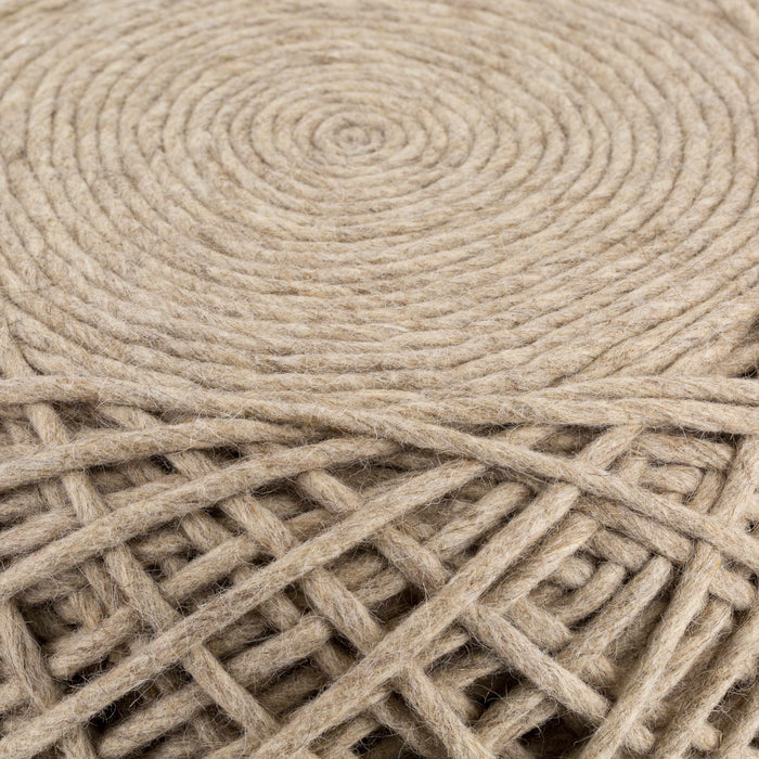 Hauteloom Bellingen Beige Pouf