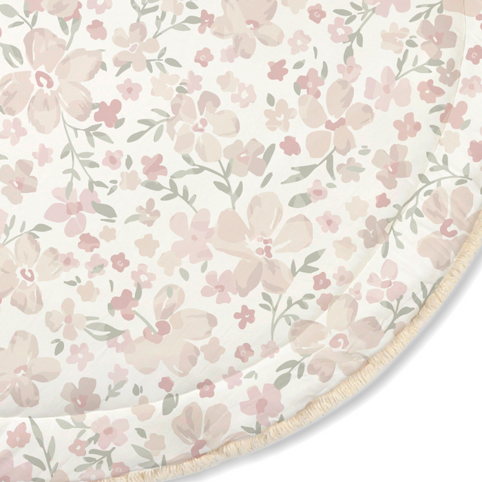 Makemake Organics Organic Baby Play Mat - Blossom  / Ivory