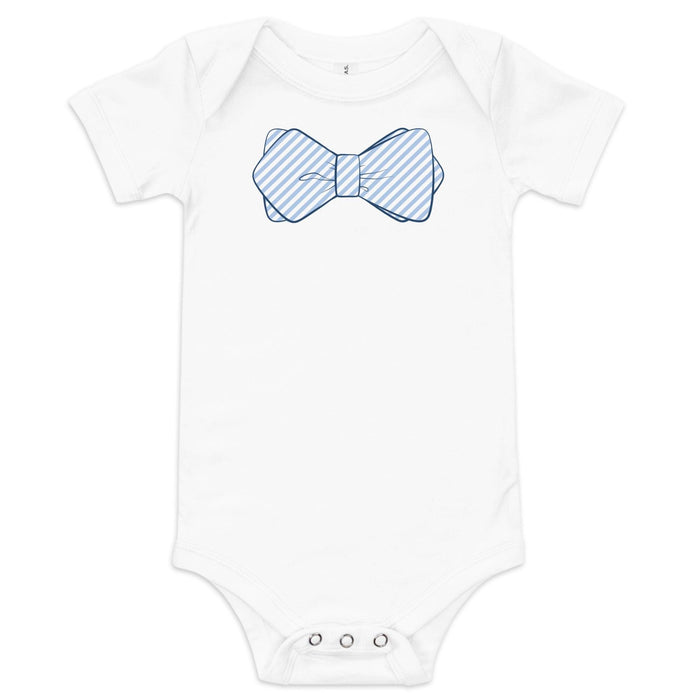 Little Hometown Blue Bowtie Onesie