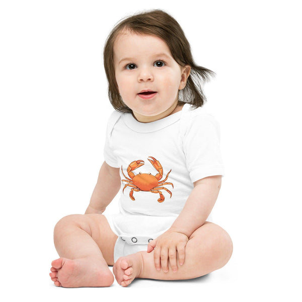 Little Hometown Blue Crab Baby short sleeve one piece