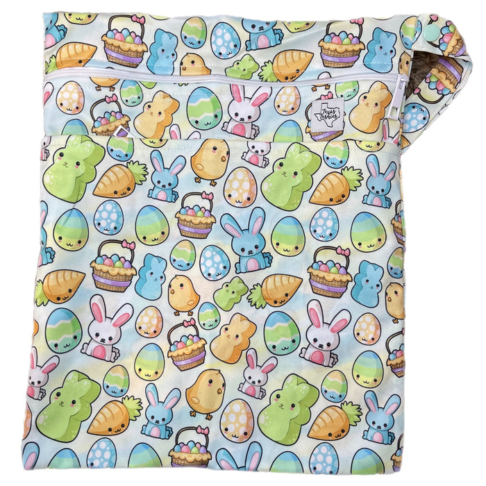 Texas Tushies Blue Easter Cuties - Wet Bag