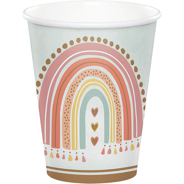 Party Decorations Boho Rainbow Hot/Cold Cup 9oz. 8ct