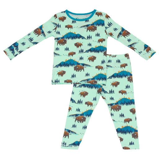 Free Birdees Born to be Wild Bisons Long Sleeve Pajama Set (6M-12Y)