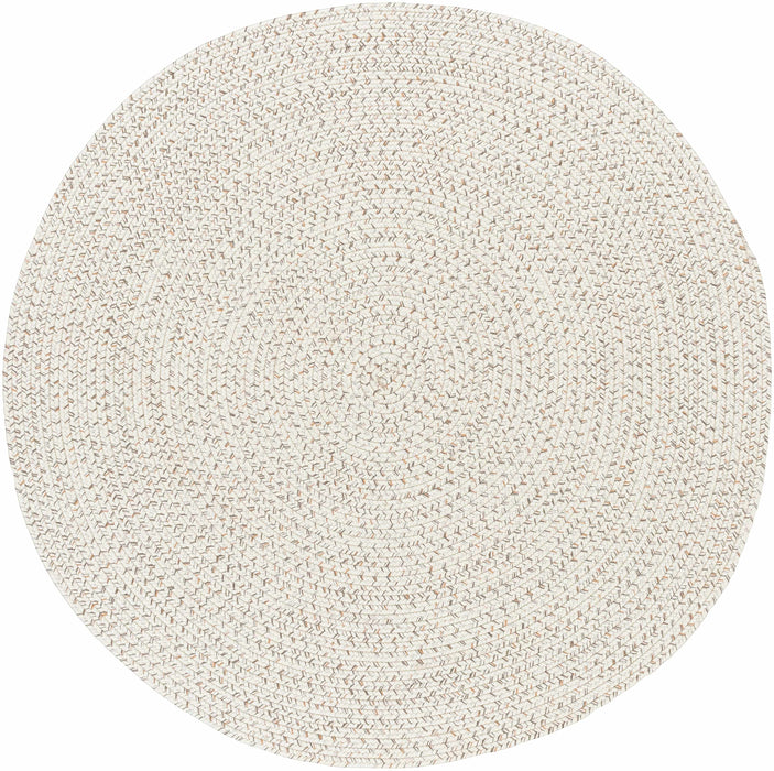 Hauteloom Beige Braided Faux Jute Rug