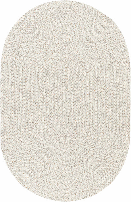 Hauteloom Beige Braided Faux Jute Rug