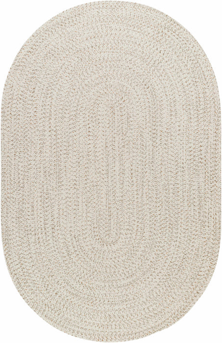 Hauteloom Beige Braided Faux Jute Rug