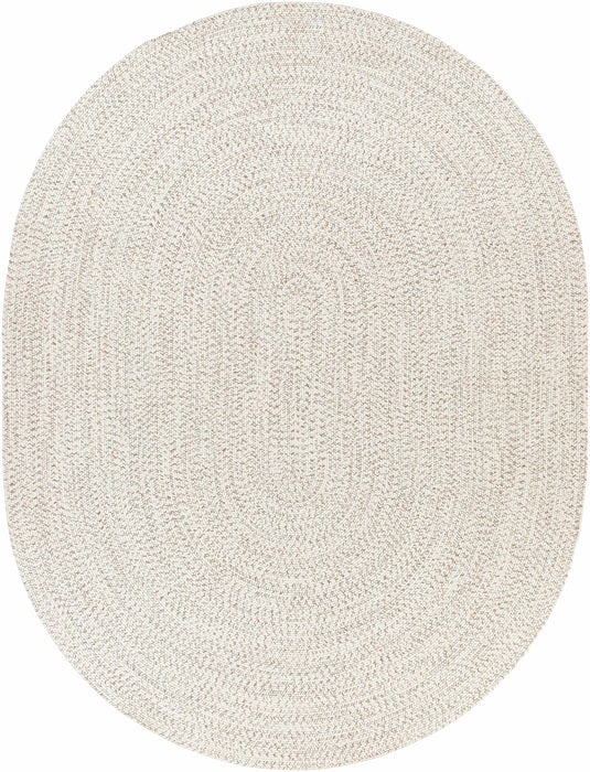 Hauteloom Beige Braided Faux Jute Rug