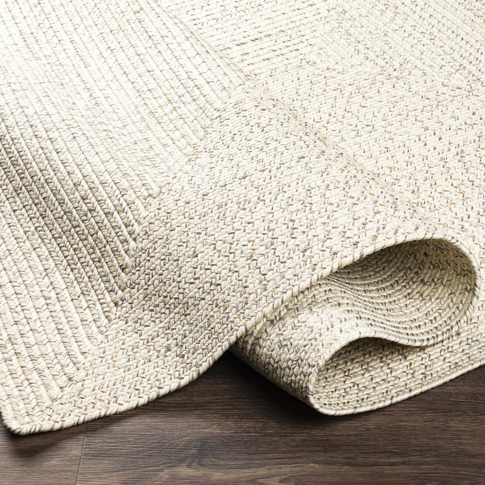 Hauteloom Beige Braided Faux Jute Rug