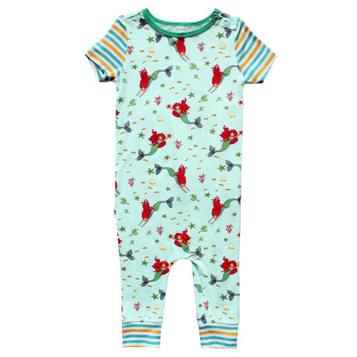 Free Birdees Brilliant-Sea Mermaids Romper with Side Zipper (0-3T)