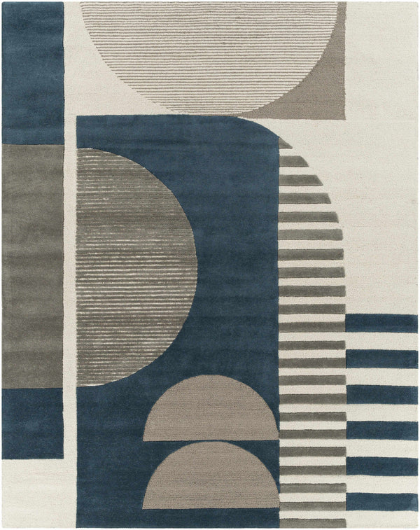 Hauteloom Bro Blue&Gray Wool Rug