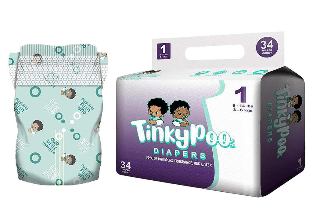 TinkyPoo Bubbles & Halos Diapers