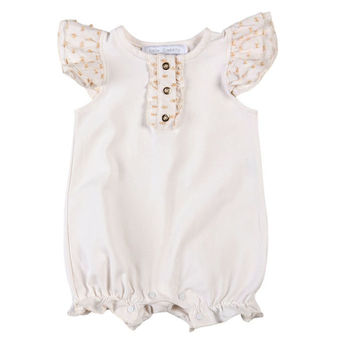 Bebe Sweeny BULLE | Girls Ivory Plumeti Shortie