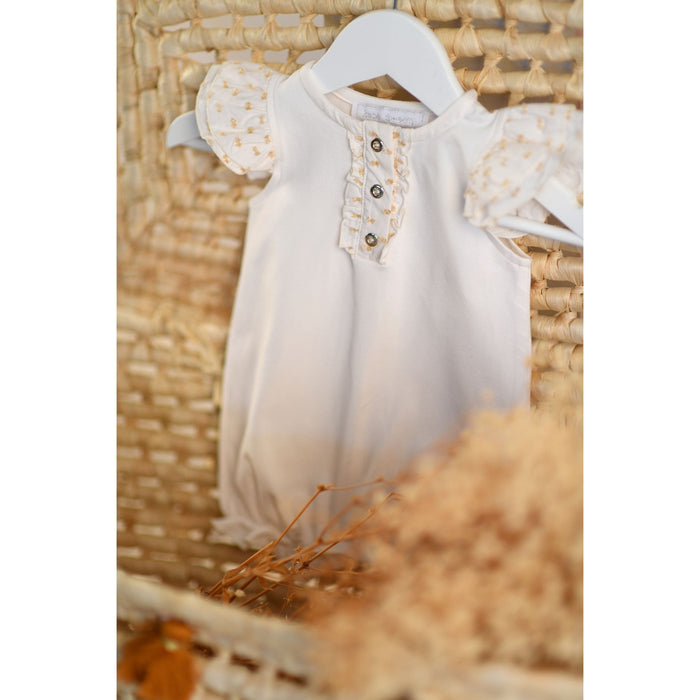 Bebe Sweeny BULLE | Girls Ivory Plumeti Shortie