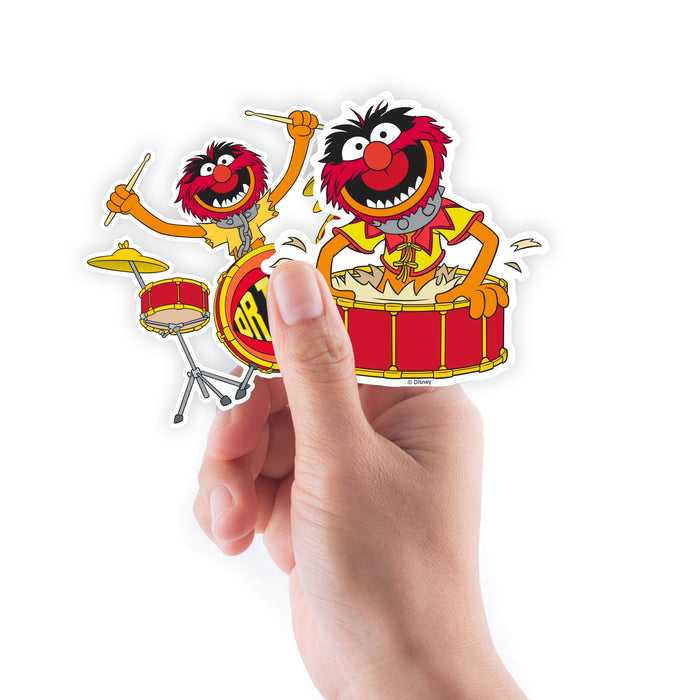 Fathead Sheet of 4 -Sheet of 4 -The Muppets: Animal Minis - Officially Licensed Disney Removable Adhesive Decal