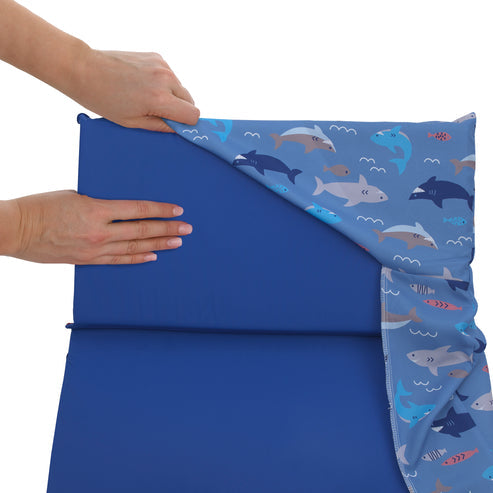 Everything Kids Shark, Fish, Ocean Preschool Nap Pad Sheet