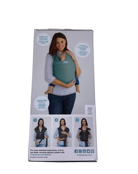 Moby Elements Baby Wrap Carrier, Hydro (Open Box)