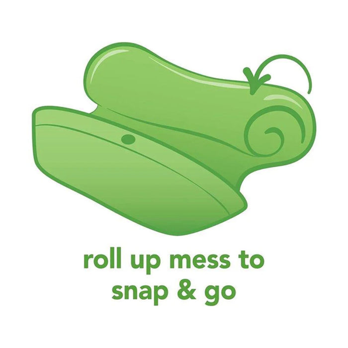 Green Sprouts Snap & Go Easy-wear Long Sleeve Bib 2T-4T Aqua Dinosaurs