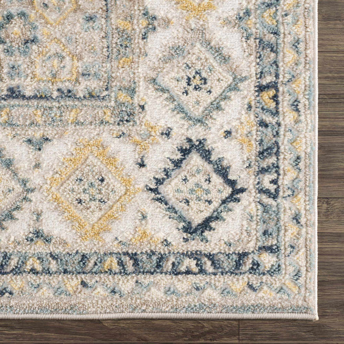 Hauteloom Brend Blue Medallion Area Rug