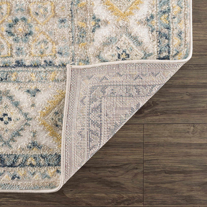 Hauteloom Brend Blue Medallion Area Rug