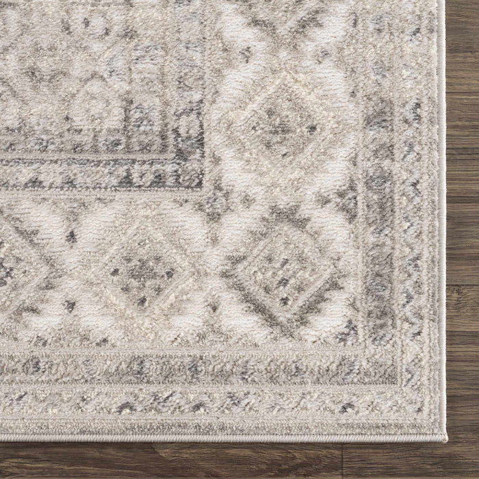 Hauteloom Brend Taupe Medallion Area Rug