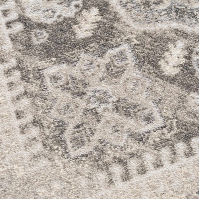 Hauteloom Brend Taupe Medallion Area Rug