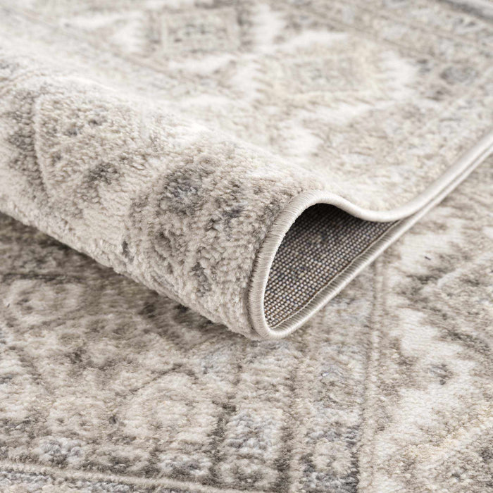 Hauteloom Brend Taupe Medallion Area Rug