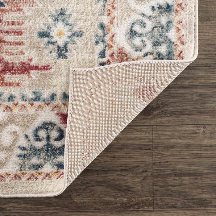 Hauteloom Bindi Blue & Rose Area Rug