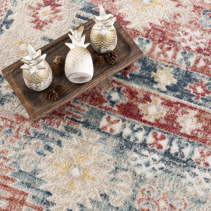 Hauteloom Bindi Blue & Rose Area Rug