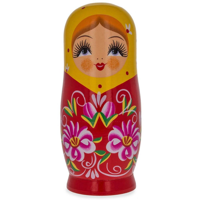 BestPysanky Matryoshka Wooden Nesting Doll Piggy Bank 6.5 Inches