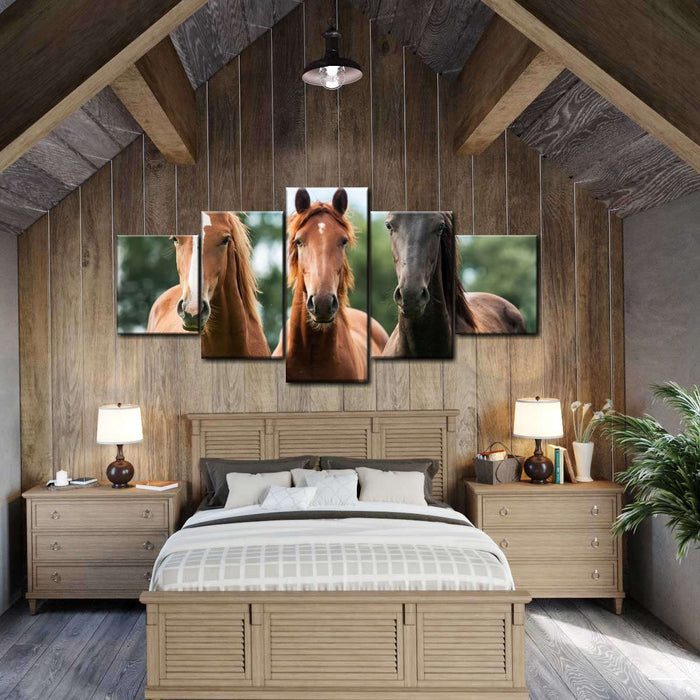 ElephantStock Young Horses Wall Art