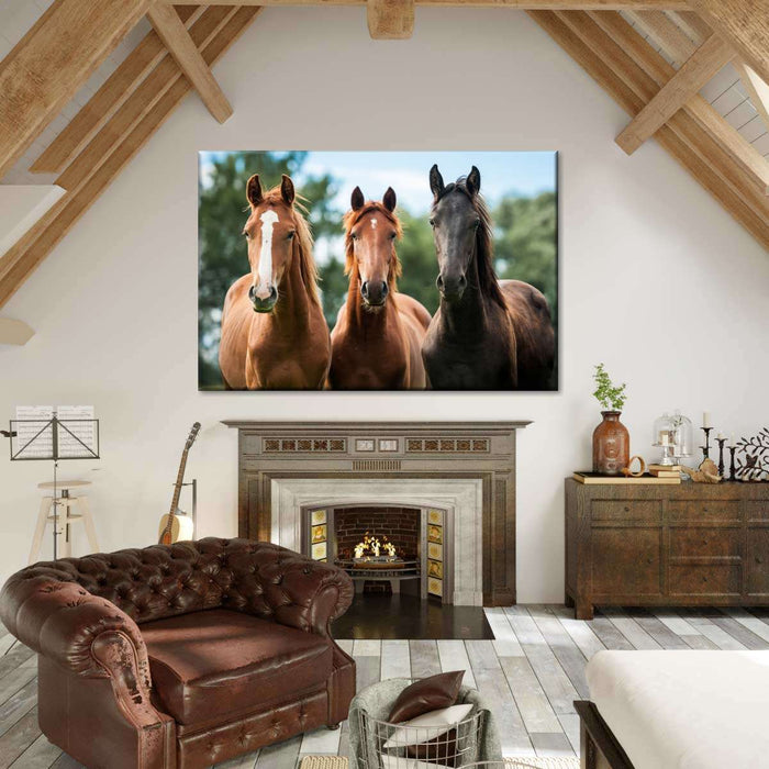 ElephantStock Young Horses Wall Art