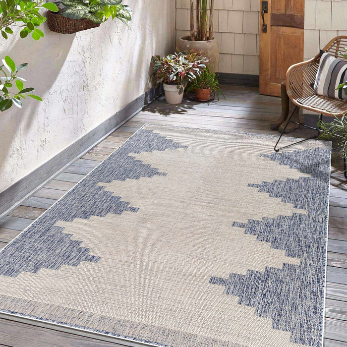 Hauteloom Djugun Blue Indoor & Outdoor Rug