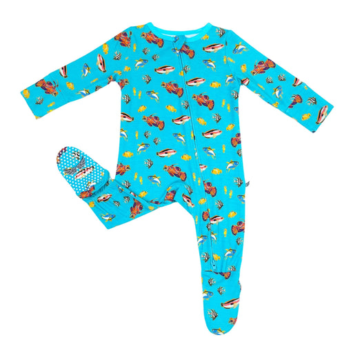 Free Birdees Calypso Fish Footie (NB-3T)