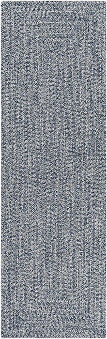 Hauteloom Blue Braided Faux Jute Rug