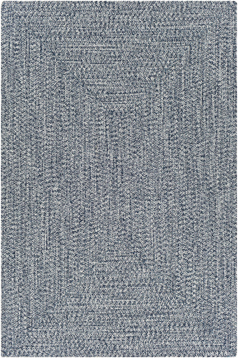 Hauteloom Blue Braided Faux Jute Rug