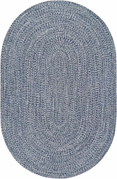 Hauteloom Blue Braided Faux Jute Rug