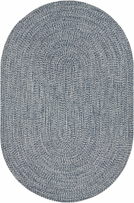 Hauteloom Blue Braided Faux Jute Rug