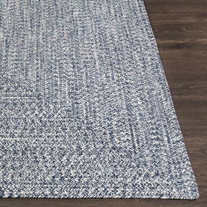 Hauteloom Blue Braided Faux Jute Rug