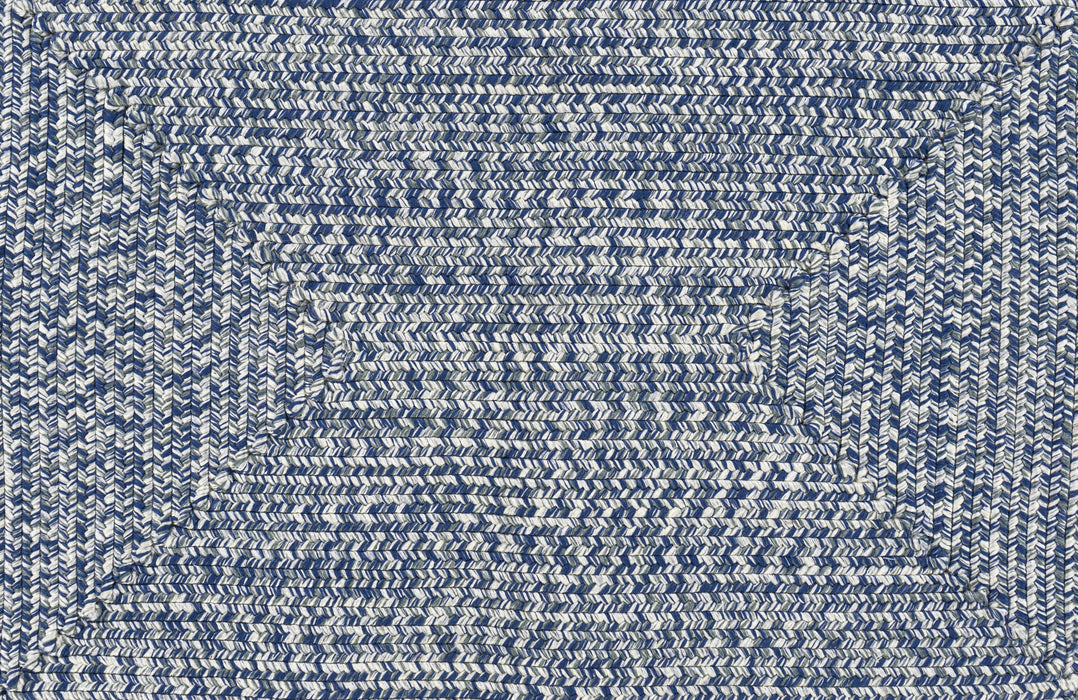 Hauteloom Blue Braided Faux Jute Rug