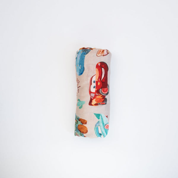 Ellie Sue Cars Muslin Blanket