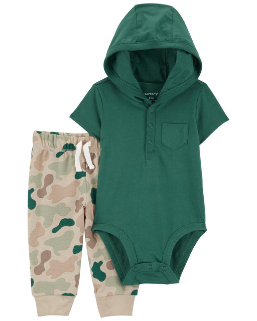 Carters 2 Piece Hooded Bodysuit And Legging Set