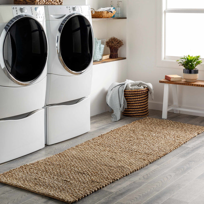 Hauteloom Caspar Hand Woven Natural Jute Rug