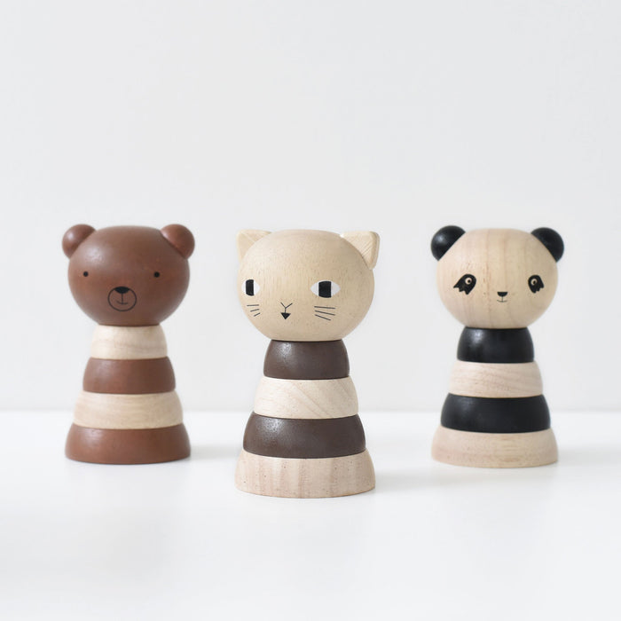 Wee Gallery Wood Stacker - Panda