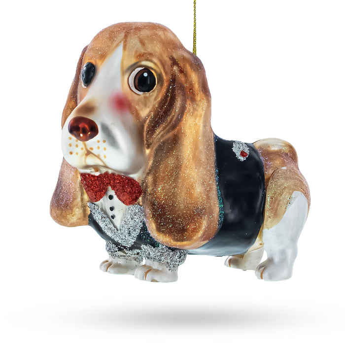 BestPysanky Lovable Spaniel Dog - Blown Glass Christmas Ornament