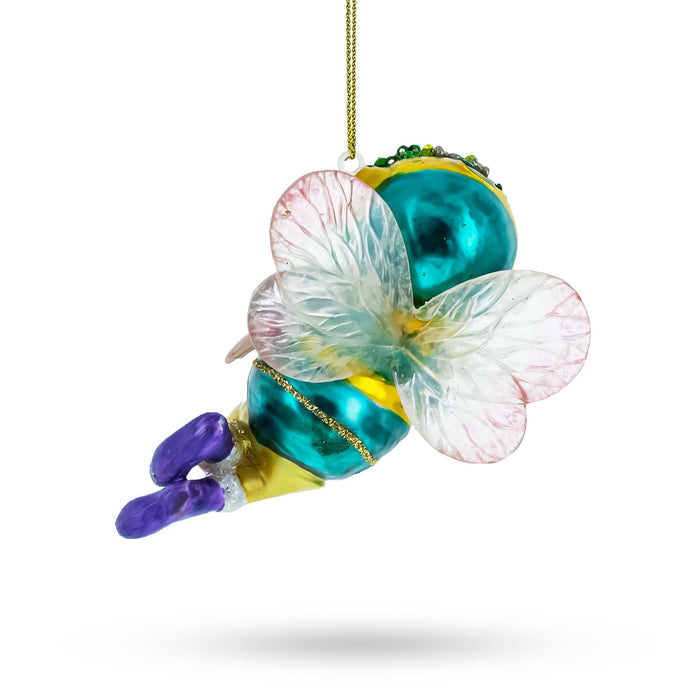 BestPysanky Enchanting Fairy Baby Blown Glass Christmas Ornament