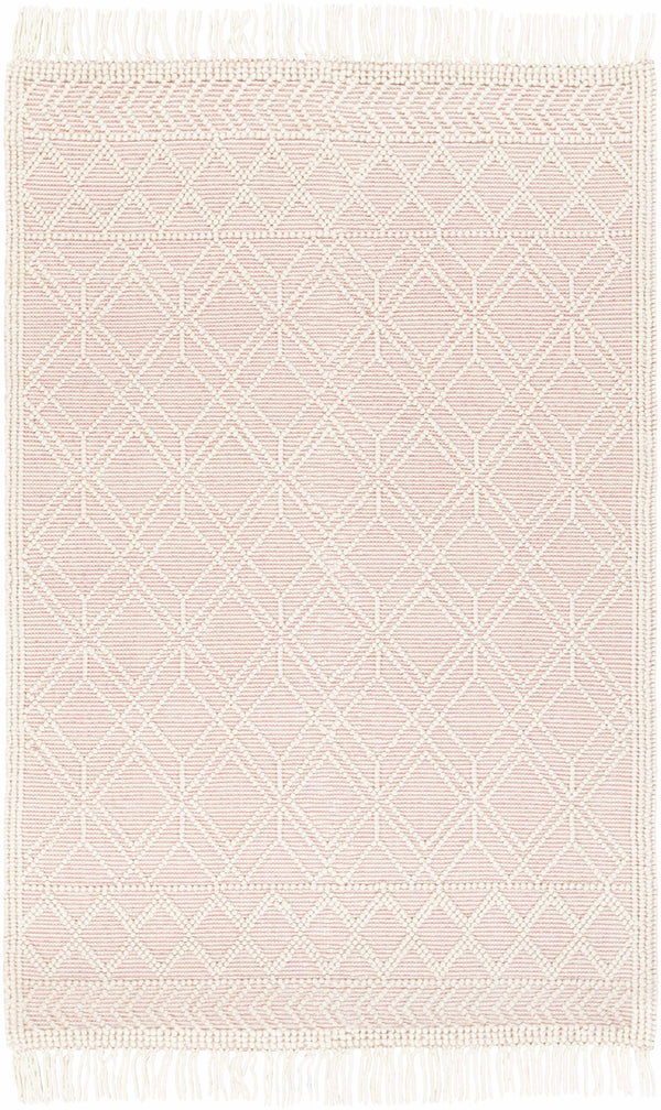 Hauteloom Ramsbury Pink Trellis Wool Rug