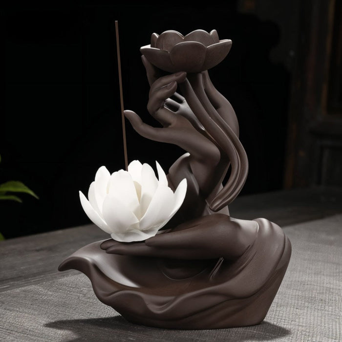 Residence Supply Celestial Monk Incense Burner Table Lamp