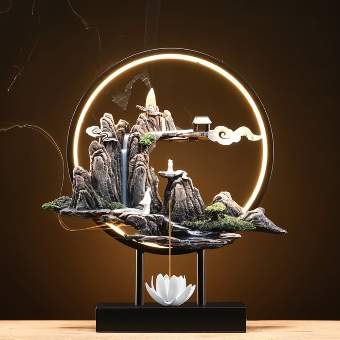 Residence Supply Celestial Monk Incense Burner Table Lamp