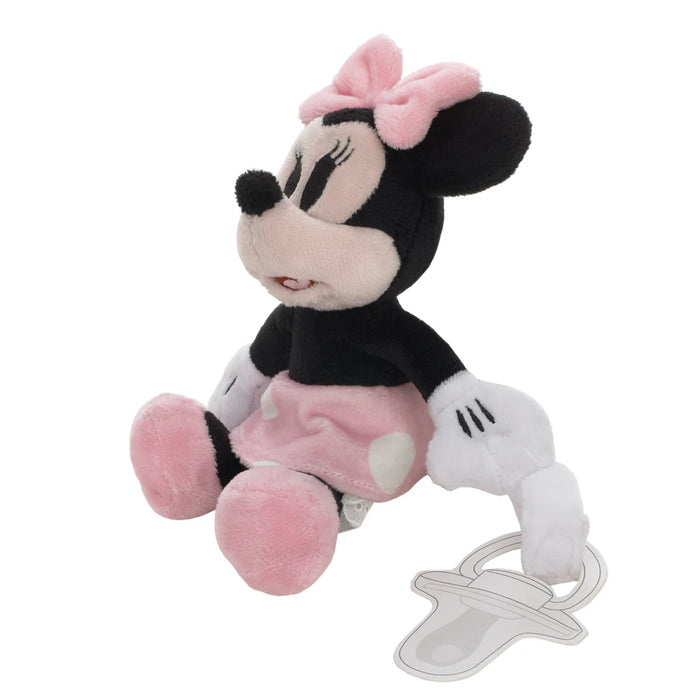 Disney Minnie Mouse with Polka Dot Skirt Plush Buddy Pacifier Holder